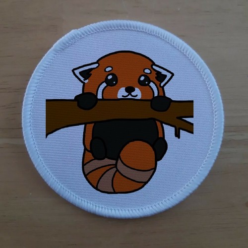 Red panda patch badge patches - panda,