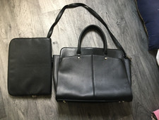 ladies shoulder/hand bag ,black with laptop bag