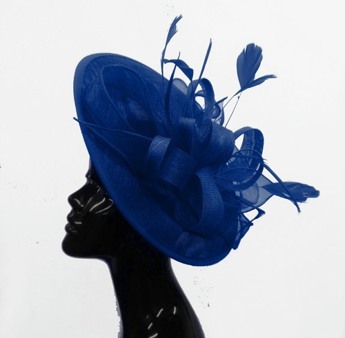 Big saucer sinamay headband - sinamay,
