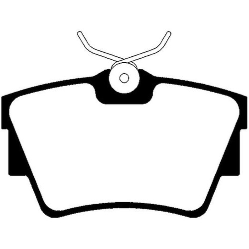 Abtex rear brake pad set - rear, fits
