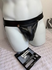 Men’s Faux Leather Jockstrap