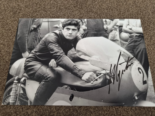 Giacomo agostini signed 12x8 - agostini,