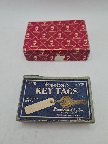 Vintage boxes and contents - and,