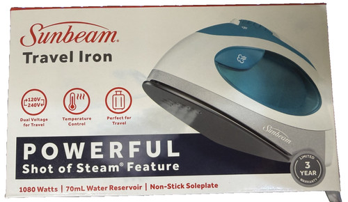 Sunbeam travel steam iron - travel,