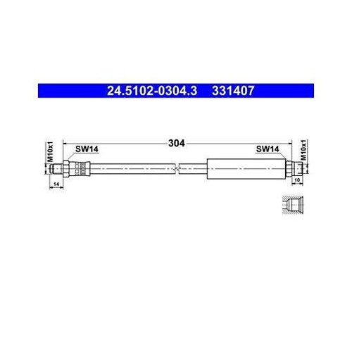 Ate 5102 0304 - 24.5102-0304.3, hose