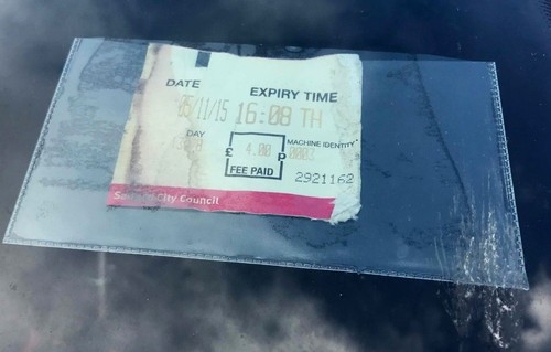 Self adhes backed - self, windscreen