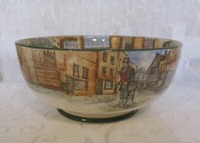 VTG Royal Doulton Dickens Ware Bowl Bill Sykes Mr Micawber Fagin Artful Dodger
