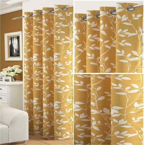 Mustard ochre gold floral - mustard,