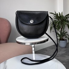 Christian Dior vintage black Honeycomb Diorissimo Crossbody Flap Women’s Handbag