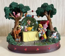 Disney Store Alice In Wonderland Tea Party Large Snowglobe Ornament Working