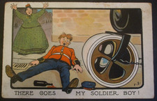 F.S. FRED SPURGIN Comic ARMY STEAMROLLER RUN OVER SOLDIER BOY NORFOLK REGIMENT