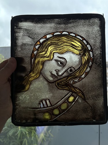 Antique vintage stained glass