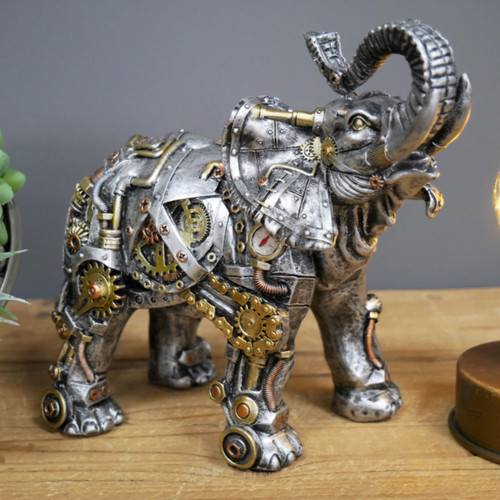 Steampunk elephant home - steampunk,