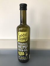 EMPTY Hemp Seed Oil bottle Green Glass 500ml round bottle with screwtop & pourer