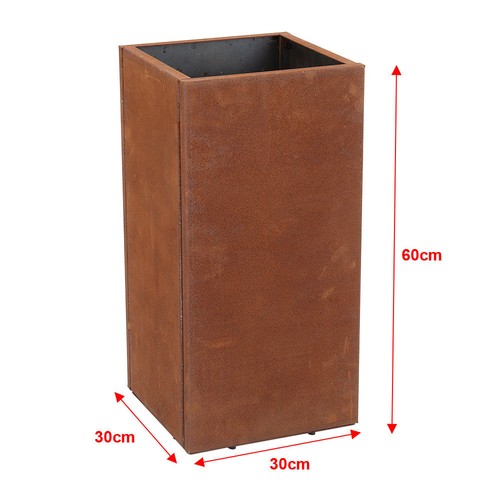 Corten steel rectangle - rectangle, cube