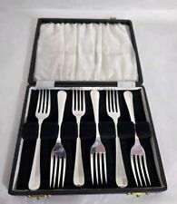 Sterling silver Dessert / Patisserie Forks. Sheffield 1920. By Bennett & Heron 