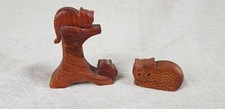 Wooden Cats In Tree Carving &