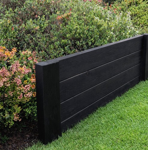 Wooden garden edging lawn - garden,