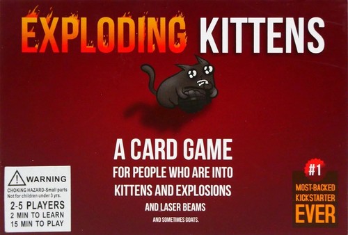 New exploding kittens card - new,