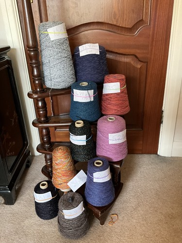 Yarn cone - yarn, on