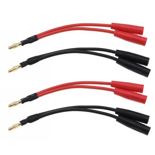 4pcs 4mm banana male plug - male,