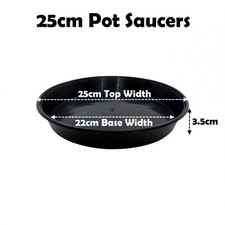 25cm Plant Pot Saucers Round