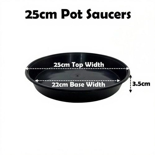 25cm plant pot saucers round - plant,