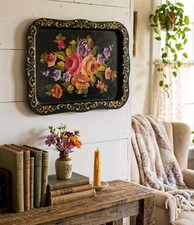 Vintage 1950s Floral Tole