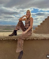 ZARA WOMAN FAUX SUEDE CROCHET