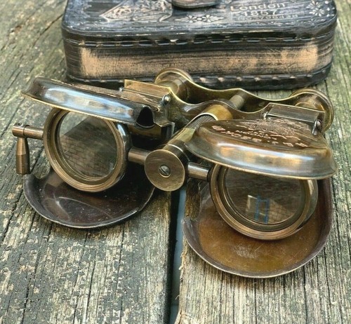 Nautical brass binocular - nautical,
