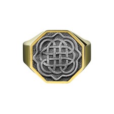 Dara Knot Oxidized Silver