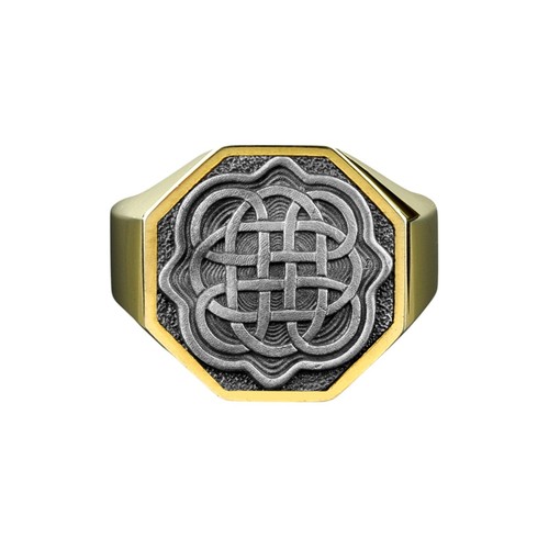 Dara knot gold plated silver - knot,