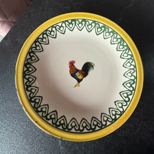 Vintage 1950s–60s Kensington Price Potteries Rooster Side Plate – Hand Painted