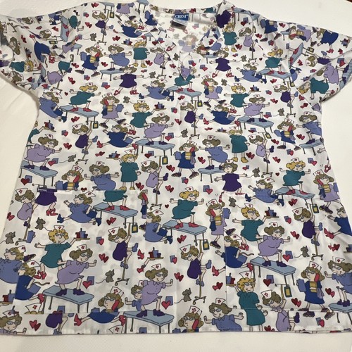 Crest scrub top - scrub,