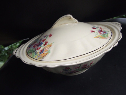 Meakin pottery floral - g.,