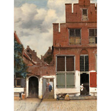 Vermeer View Of Houses In Delft The Little Street Canvas Wall Art Print Poster