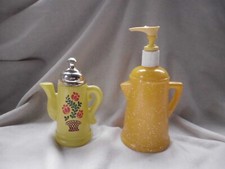 AVON COUNTRY STYLE COFFEE POT PUMP HAND LOTION & BATH OIL VINTAGE KITCHEN SHAPES