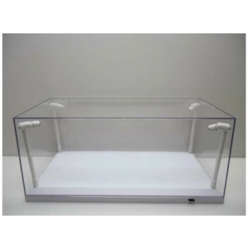 Led lighted display case white - lighted,