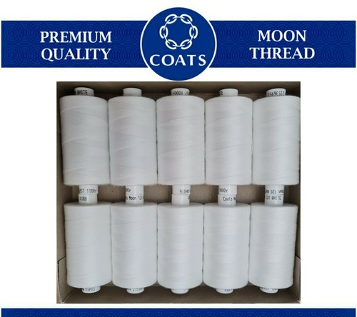 White coats sewing thread - white,
