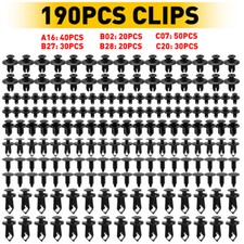190Pcs Car Body Trim Clips