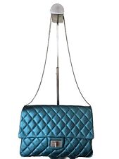 Chanel Metallic Teal Quitted Leather Reissue 2.55 Classic 226 Flap Bag