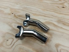 (K) CHROME 4" PULLBACK RISERS