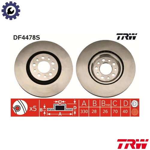 Brake disc df4478s for - for, alfa