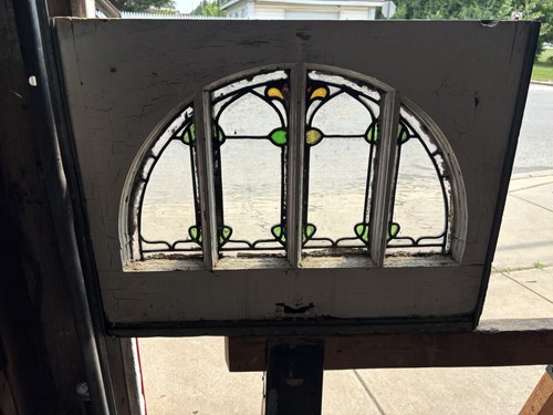 Antique stained glass - antique,