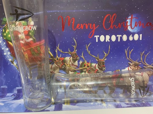 Strongbow cider pint glasses - cider,