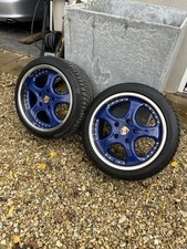 RH Porsche Cup deep dish Staggered 18” Alloy Wheel split rims And Winter Tyres