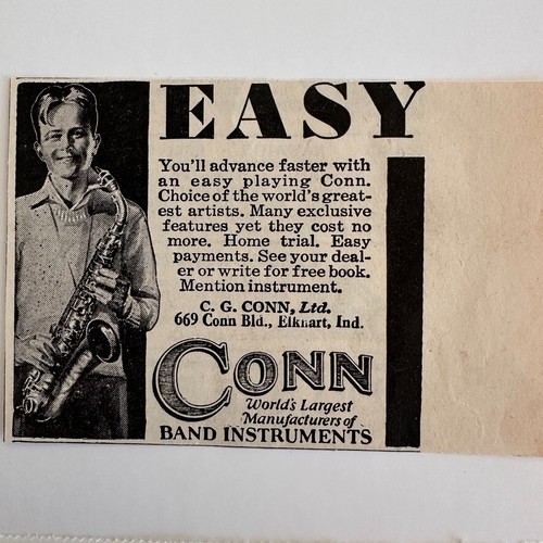 Conn saxophone band - c.g.,