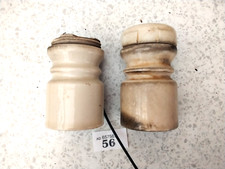 VINTAGE  TELEGRAPH POLE  CERAMIC INSULATOR  RAILWAY CABLE  WIRE  x 2 units