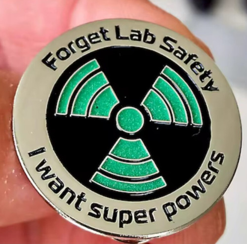 Science enamel pin badge - science,
