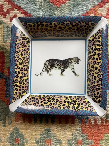 Vintage porcelain leopard - porcelain,